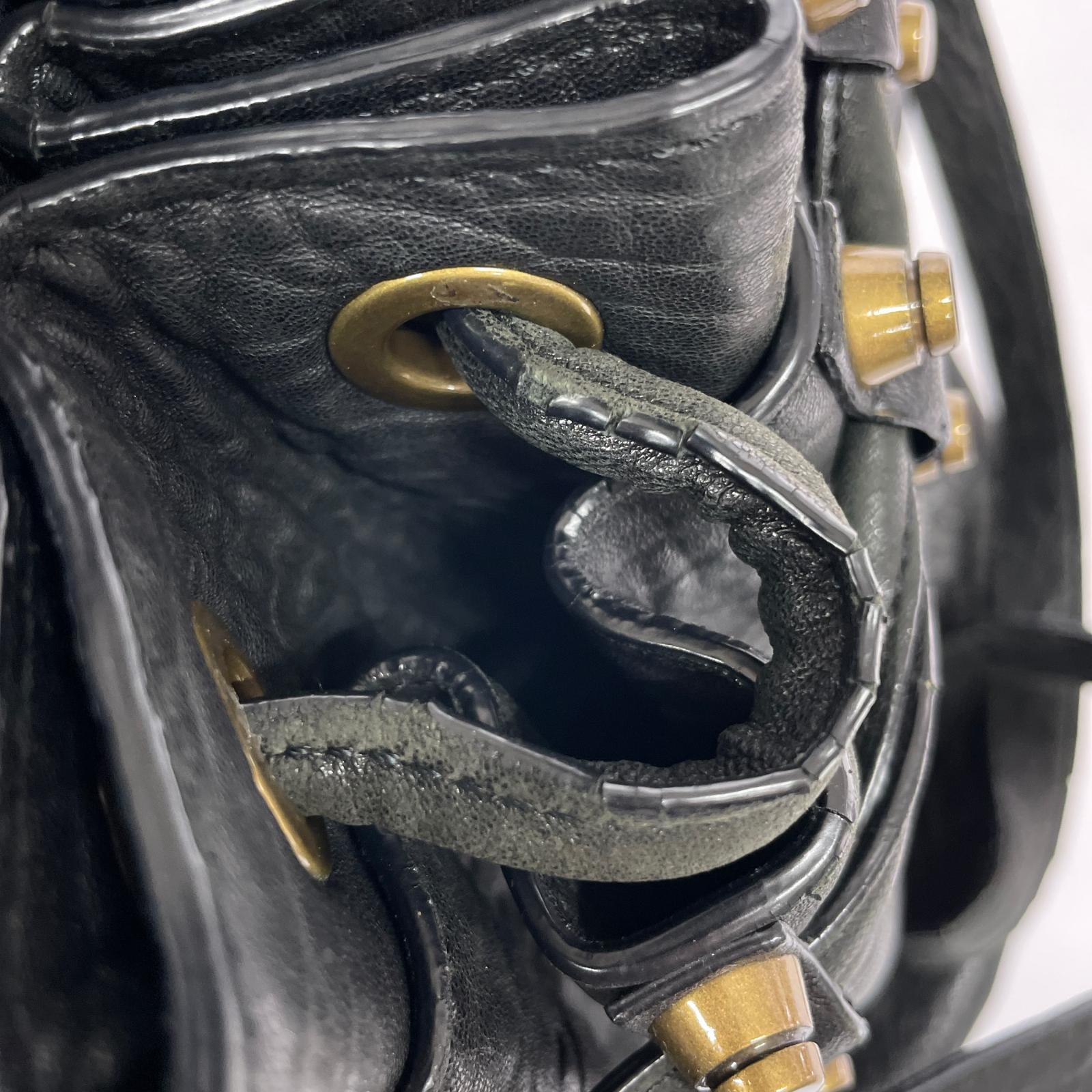ショルダーバッグ Alexander Wang レザー スタッズ 巾着 ショルダーバッグ ラージ ブラック ブラック
