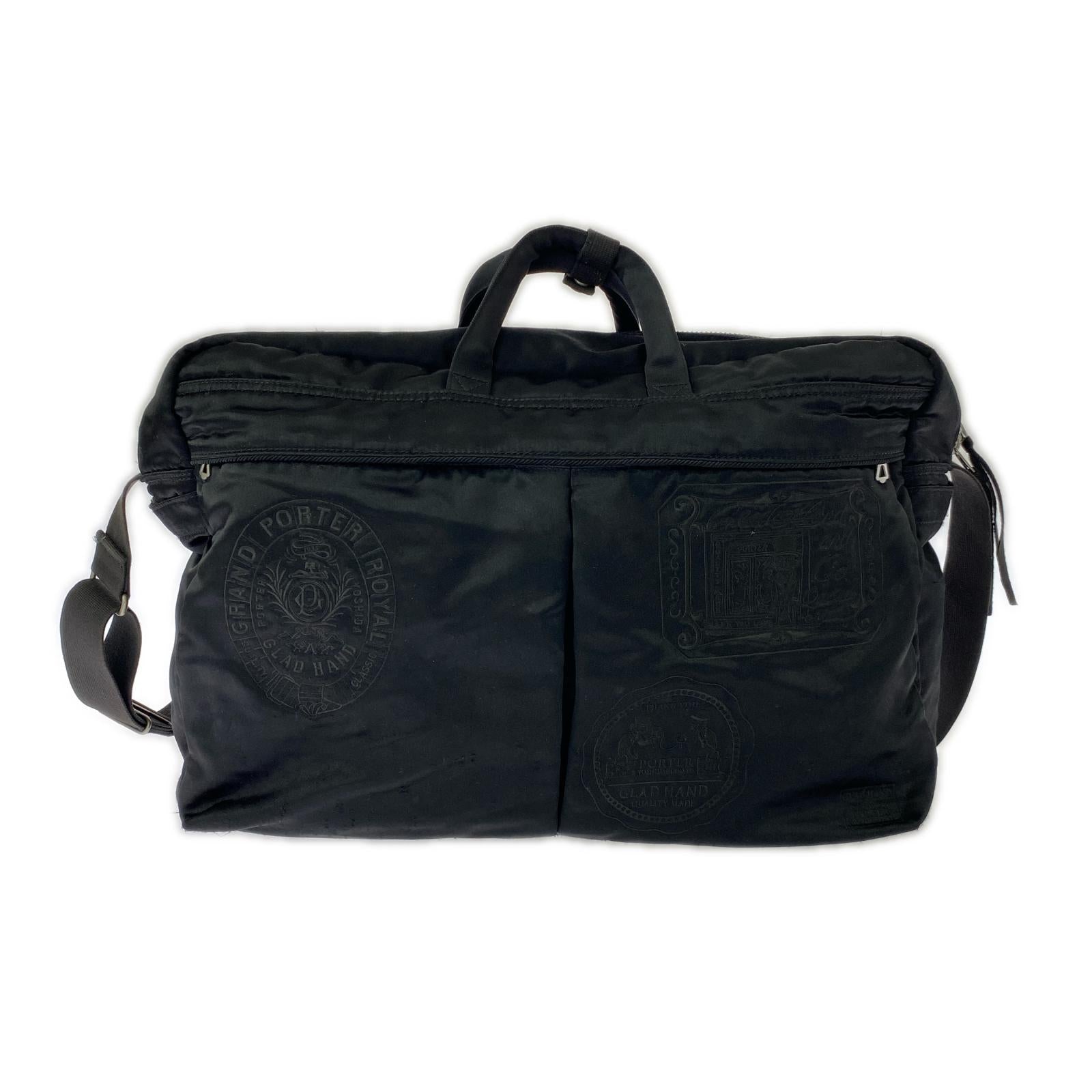 その他バッグ ×GLAD HAND レザーボストンバッグ BLK ブラック