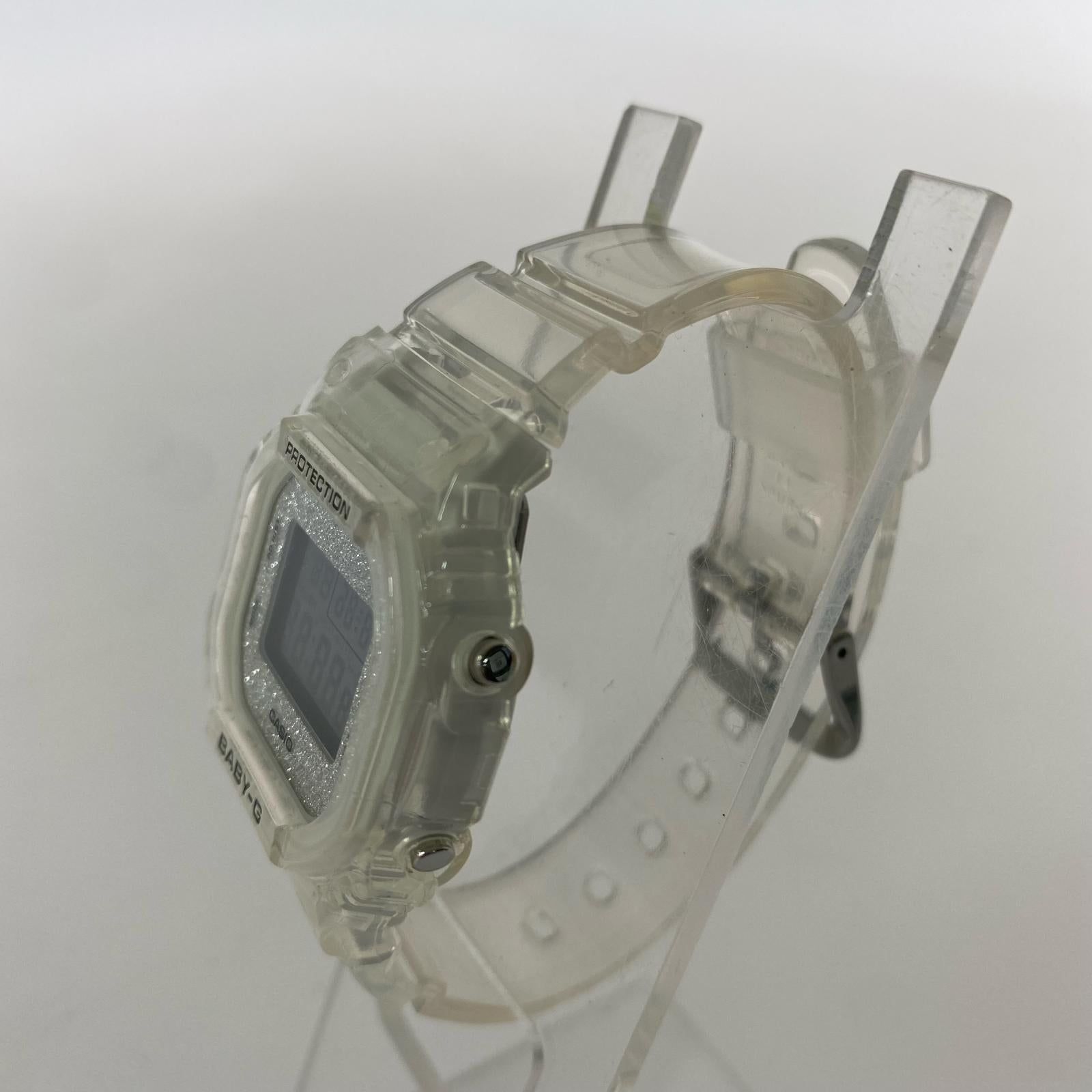 腕時計 BABY-G クリアスケルトン グリッター シルバー