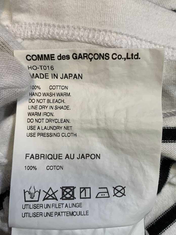 半袖Ｔシャツ 25SS 綿圧縮天竺ボーダーTシャツ S ホワイト