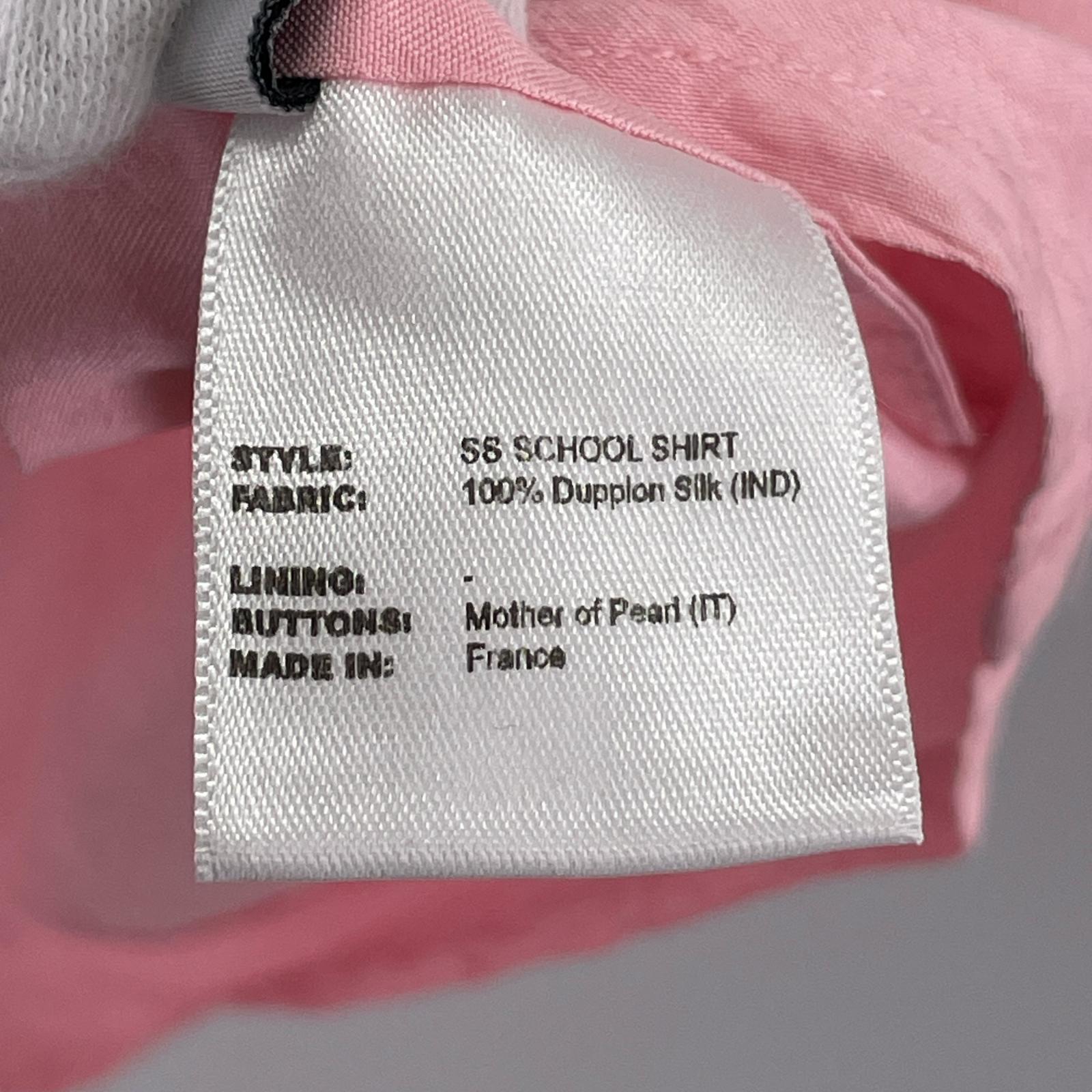 半袖シャツ CAMIEL FORTGENS SS SCHOOL SHIRT S ピンク S ピンク