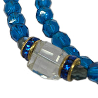ネックレス BAGUE A PART バグアパー 2連 ビーズネックレス ブルー