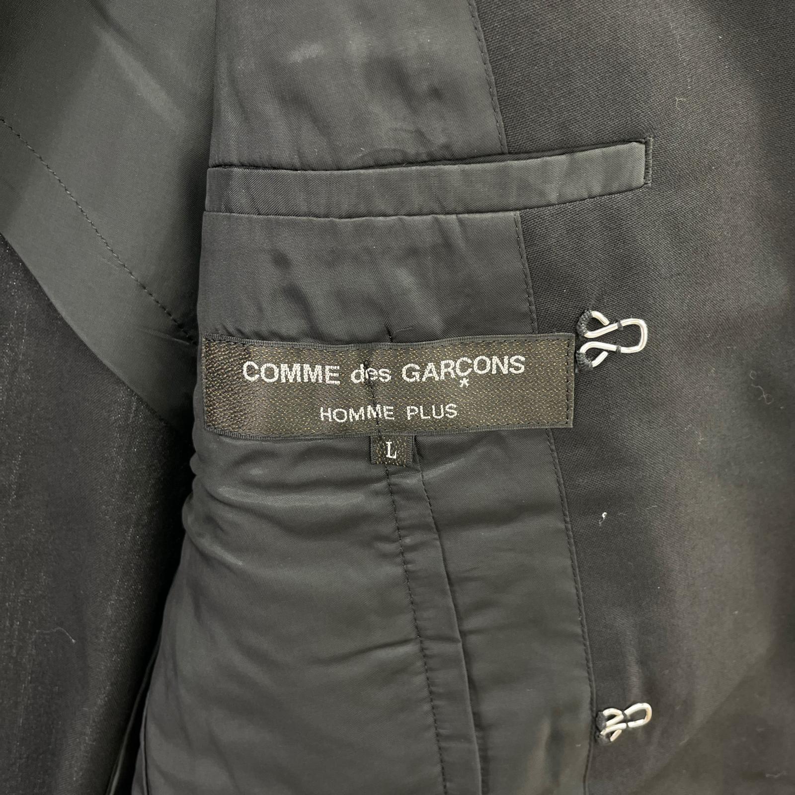 テーラードジャケット HOMME PLUS 21SS フックボタンテーラードジャケット L ブラック