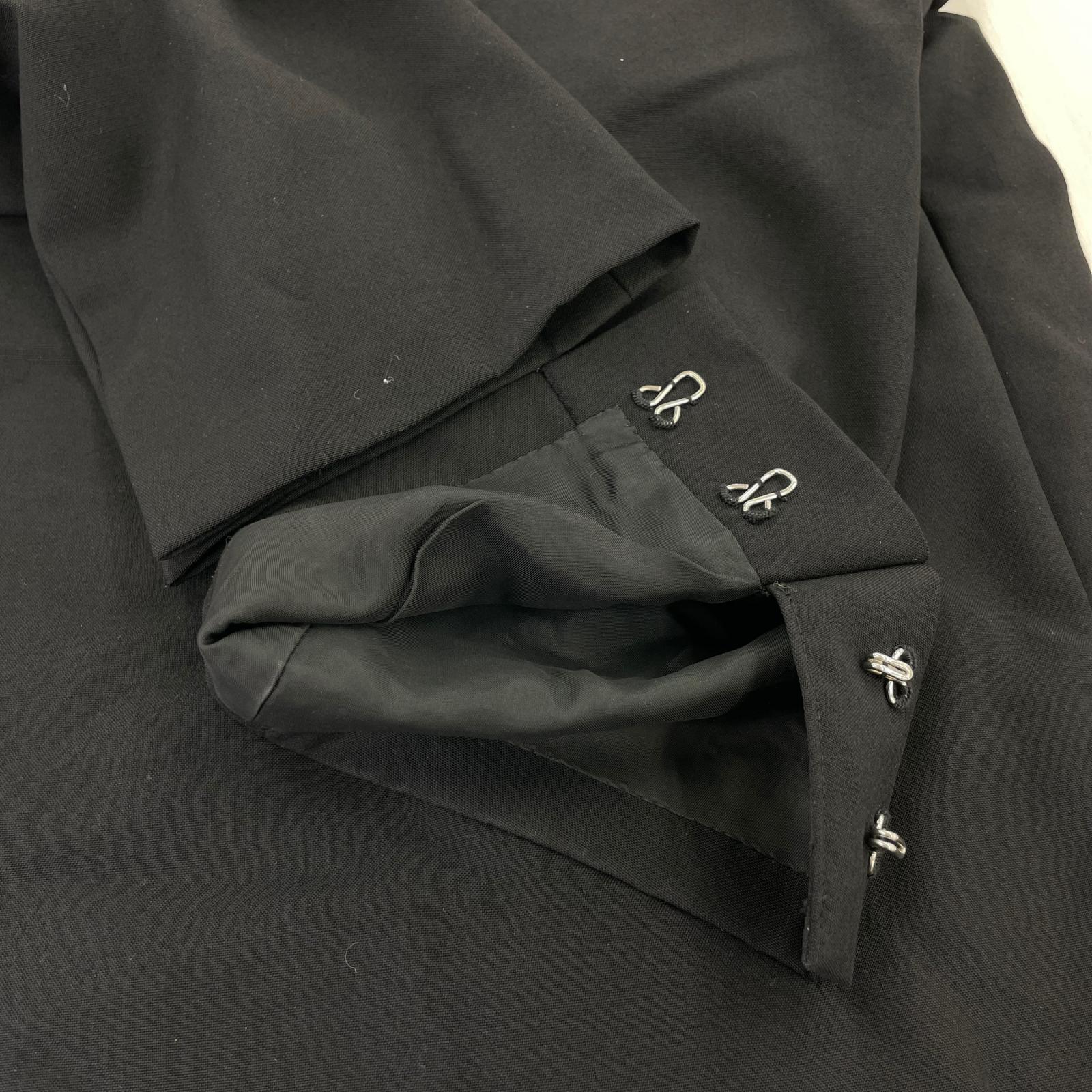 テーラードジャケット HOMME PLUS 21SS フックボタンテーラードジャケット L ブラック