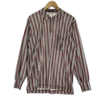 長袖シャツ HOMME PLUS 80s～90s ハーフジップポリシャツ グレー