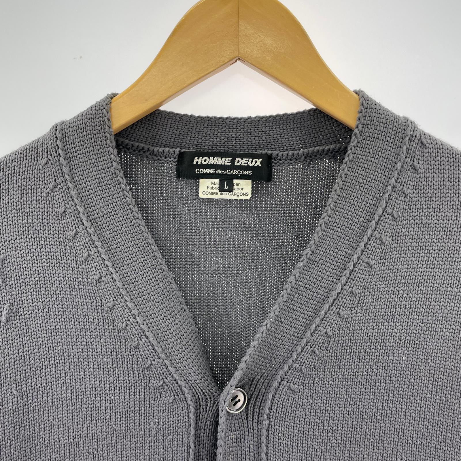 カーディガン HOMME DEUX グレー (L) L グレー