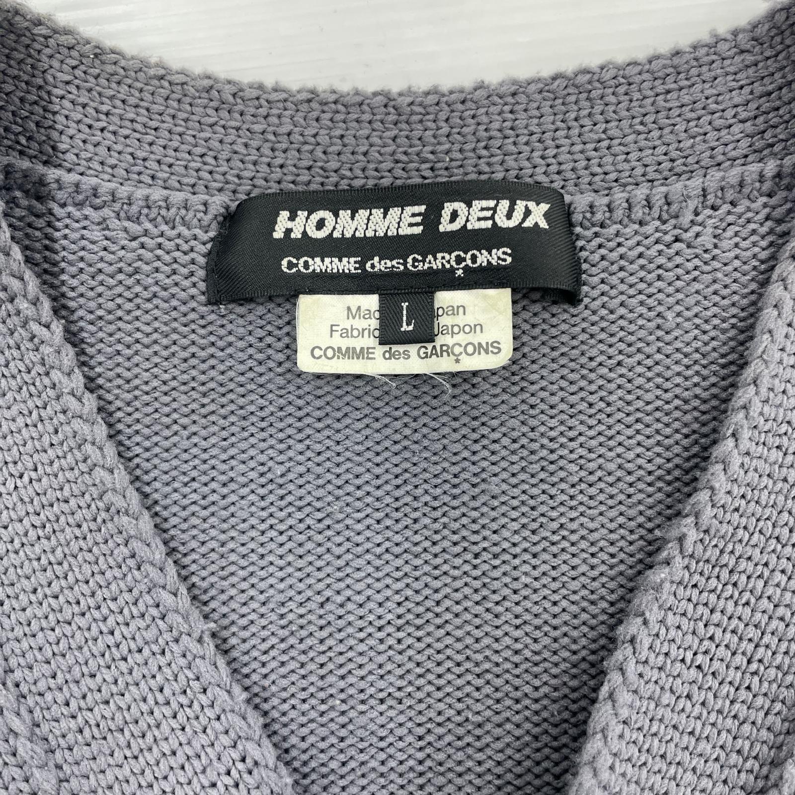 カーディガン HOMME DEUX グレー (L) L グレー