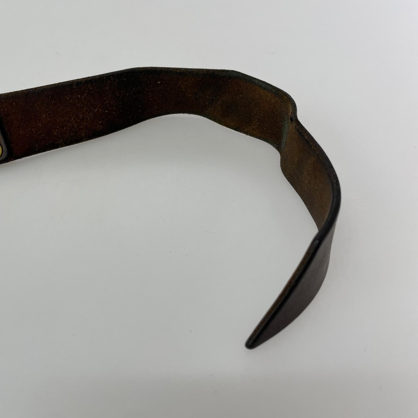 その他アクセサリー ダブルリングベルト ブラウン