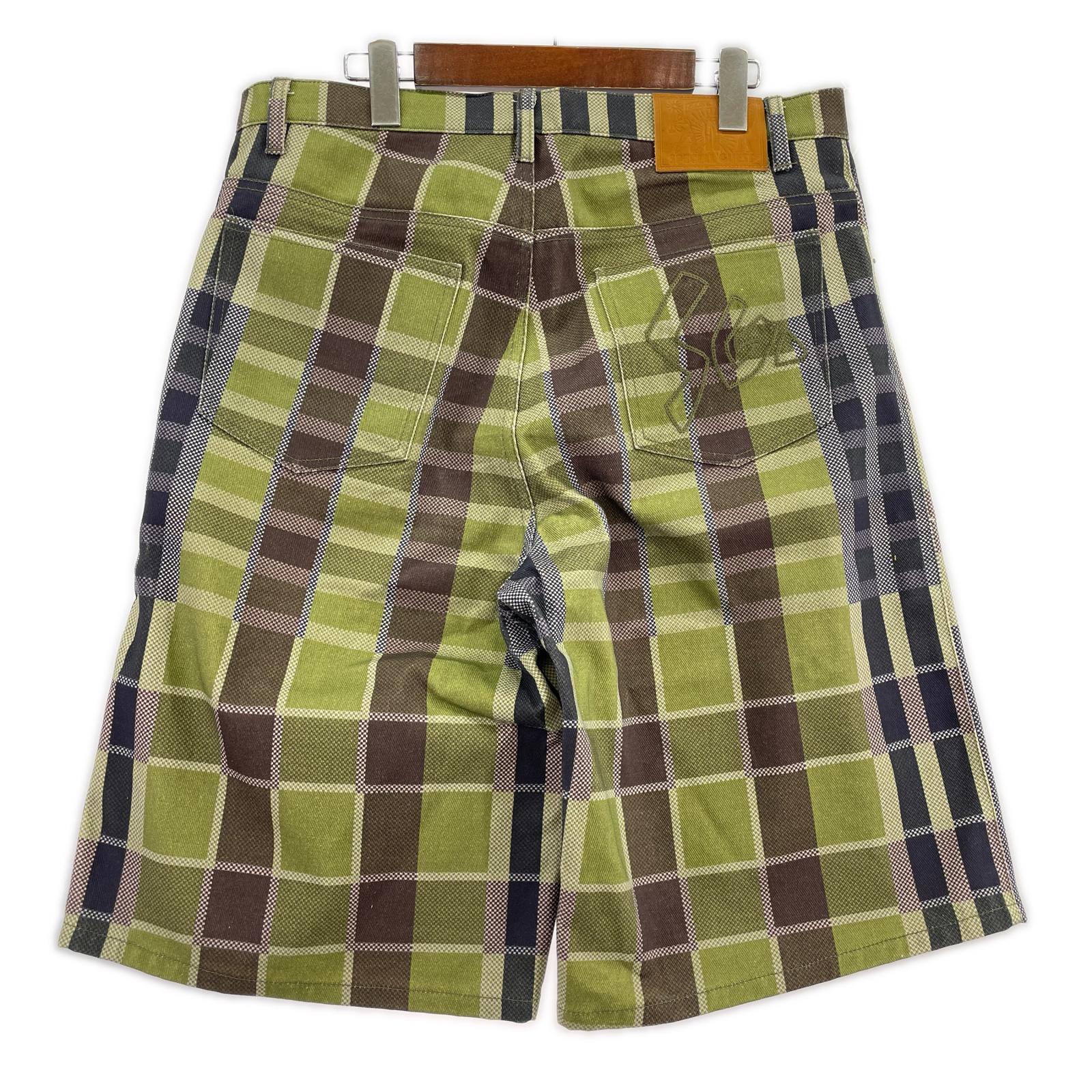 ショートパンツ SPECIAL GUEST 26SS BAGGY DENIM SHORT デニムショーツ グリーン系 L グリーン