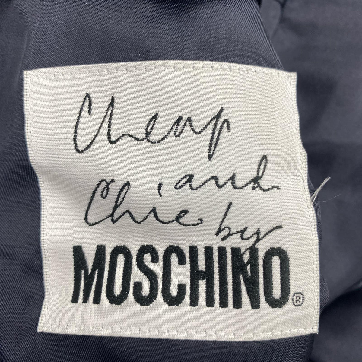 ジャケット MOSCHINO ピークドラペル ダブルジャケット 48 NVY