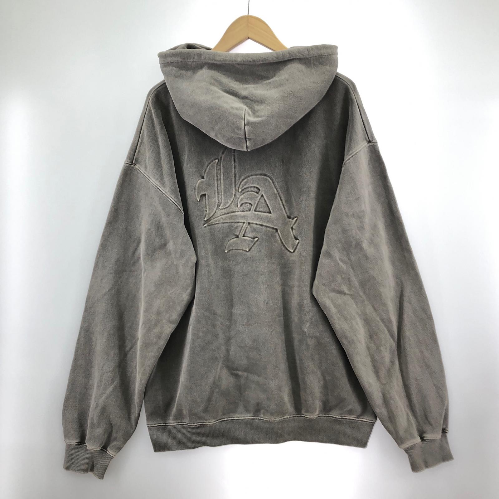 パーカー ピグメントダイ L グレー L グレー