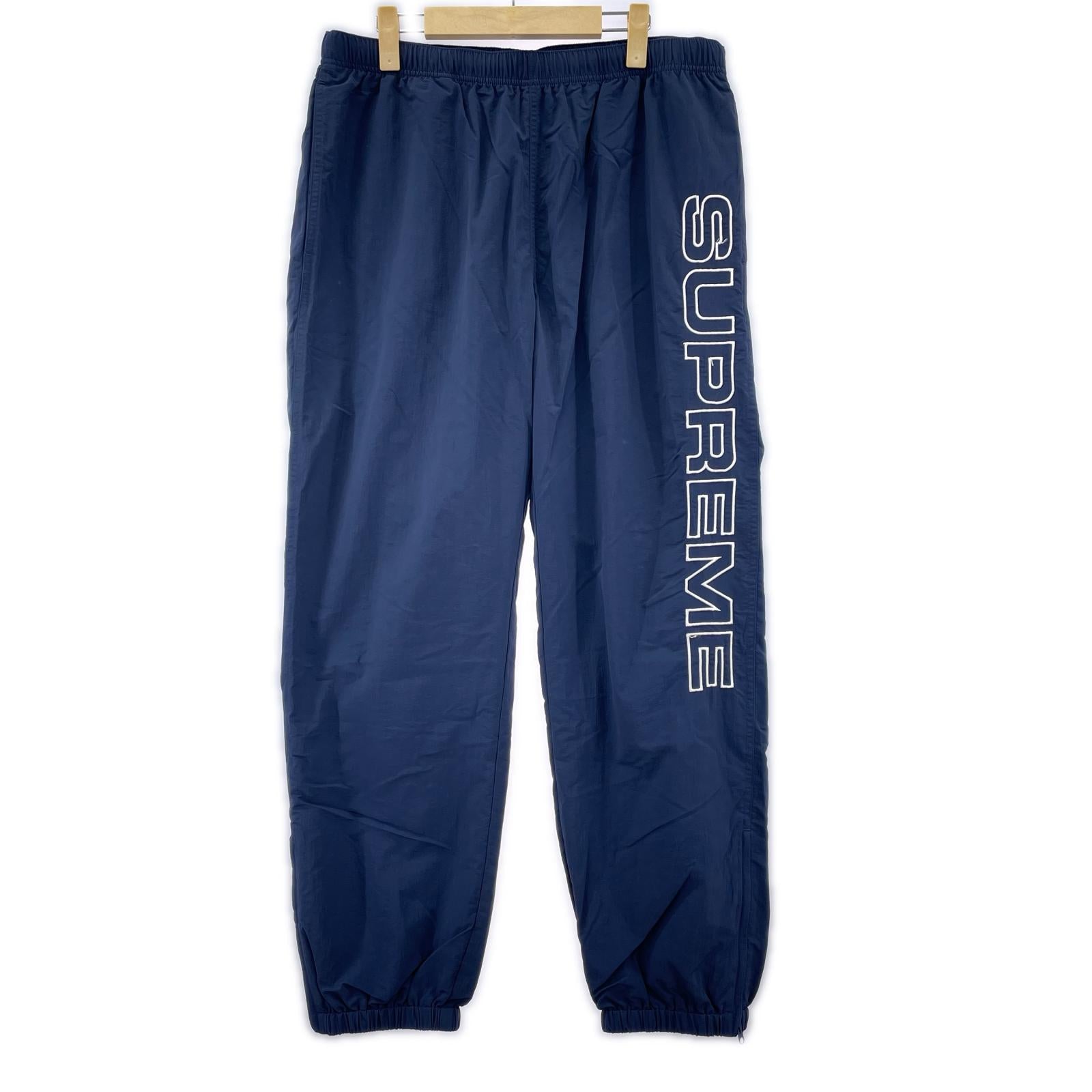 パンツ Spellout Embroidered Track Pant NVY M