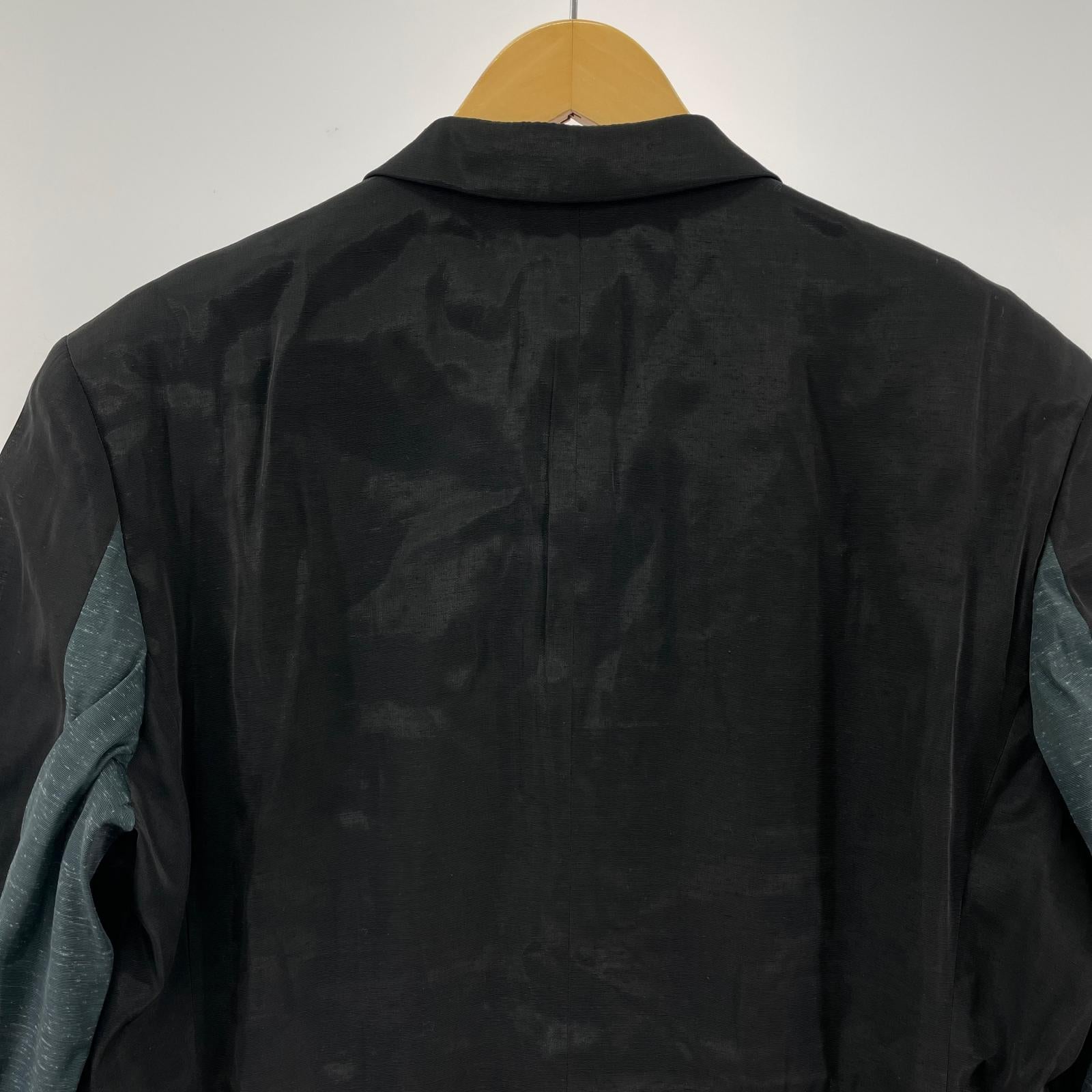 ジャケット MEN サテン コート 黒 M ブラック