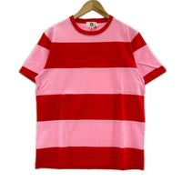 半袖Ｔシャツ ボーダーTシャツ GE-156011 (M) ピンク×レッド デッド タグ付き M