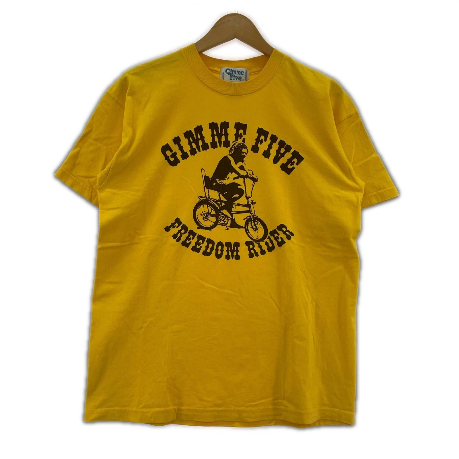 半袖Ｔシャツ 90s-00s GIMME FIVE FREEDOM RIDER Tシャツ M M イエロー