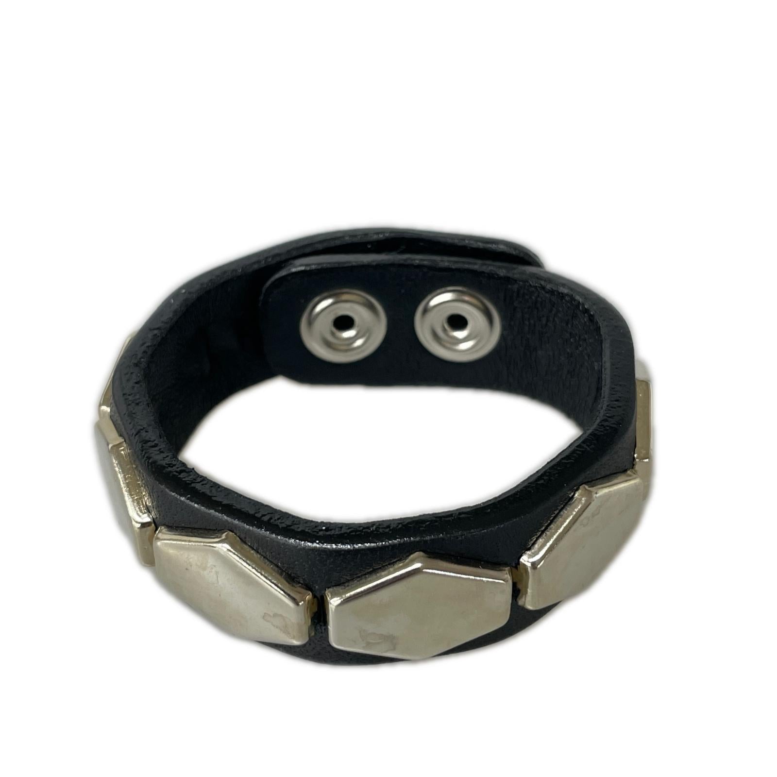 ブレスレット B×H Hexagon Studs Wrist Band ブラック ブラック