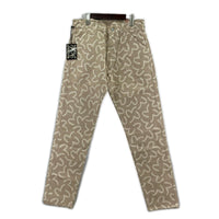 デニムパンツ Lot.5500 JACQUARD カモメ 総柄 W34 34 ベージュ