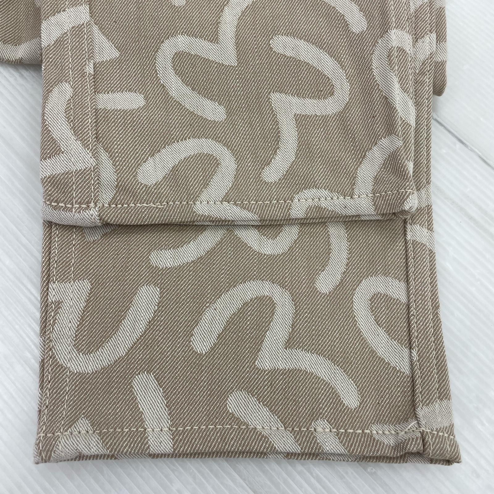 デニムパンツ Lot.5500 JACQUARD カモメ 総柄 W34 34 ベージュ