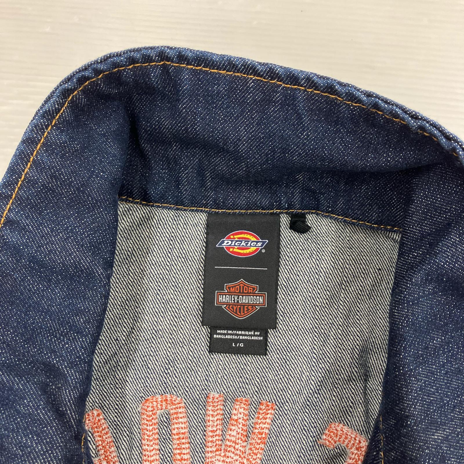 デニムジャケット ×Harley-Davidson デニムジャケット L L ネイビー
