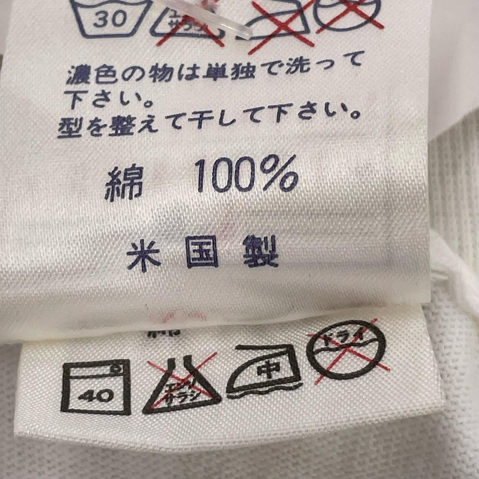 半袖Ｔシャツ 90s USA製 デッドストック 野茂英雄 プリントT 白 (L) L ホワイト