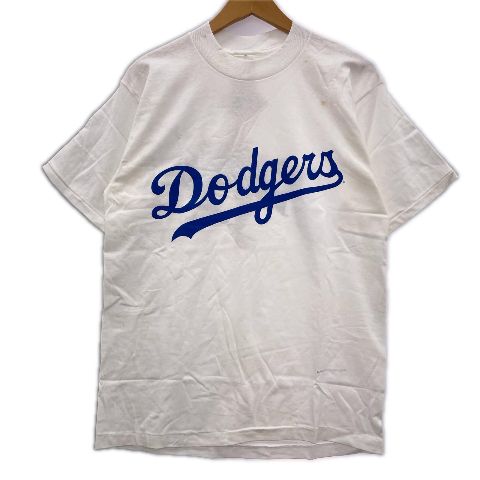 半袖Ｔシャツ 90s USA製 デッドストック 野茂英雄 プリントT 白 (L) M ホワイト