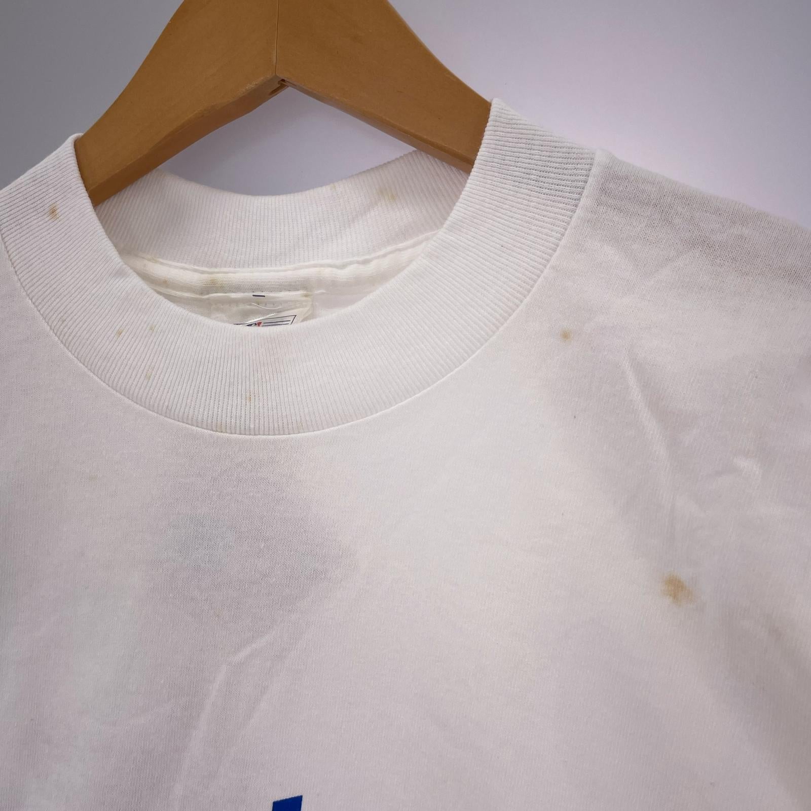 半袖Ｔシャツ 90s USA製 デッドストック 野茂英雄 プリントT 白 (L) M ホワイト