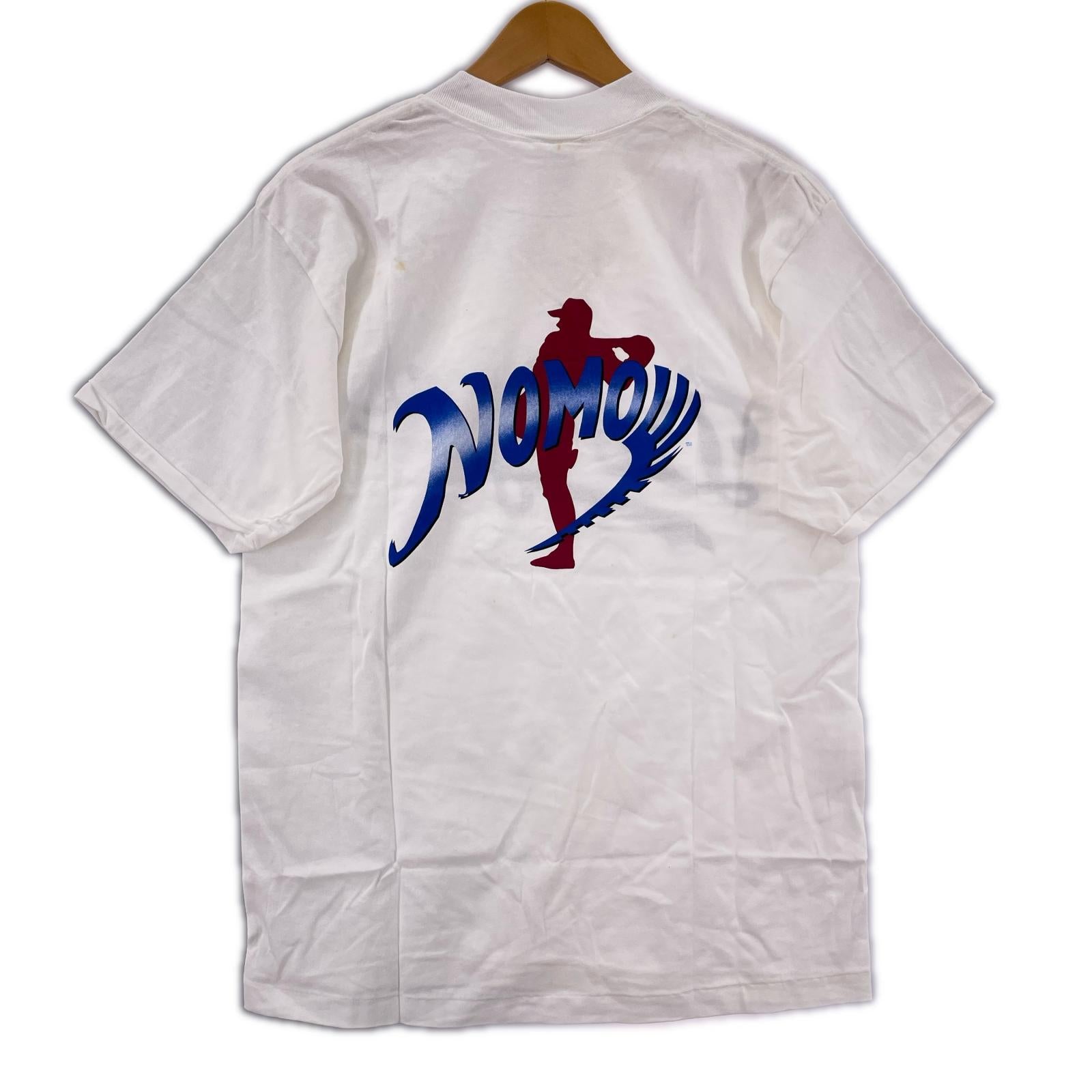 半袖Ｔシャツ 90s USA製 デッドストック 野茂英雄 プリントT 白 (L) M ホワイト