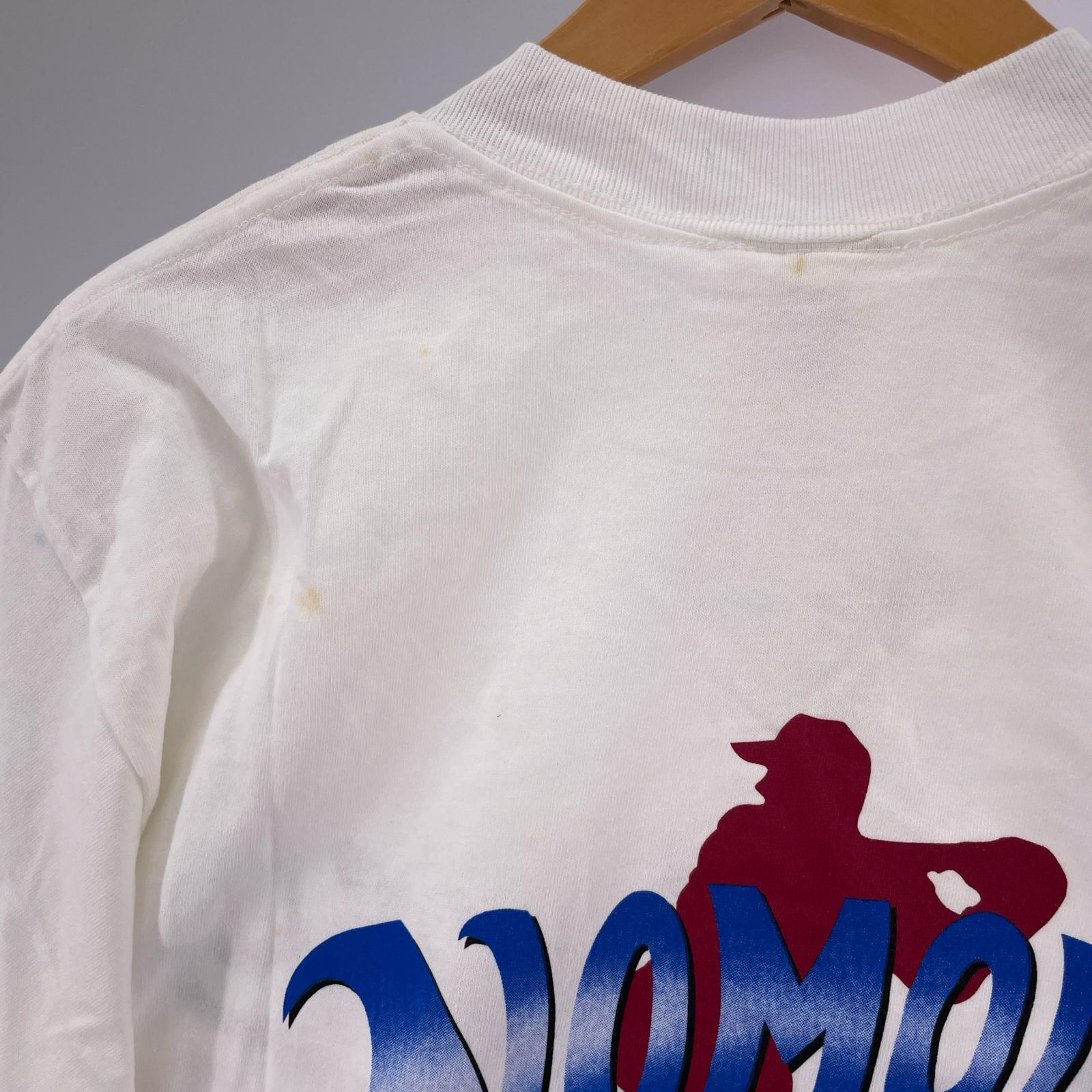 半袖Ｔシャツ 90s USA製 デッドストック 野茂英雄 プリントT 白 (L) M ホワイト