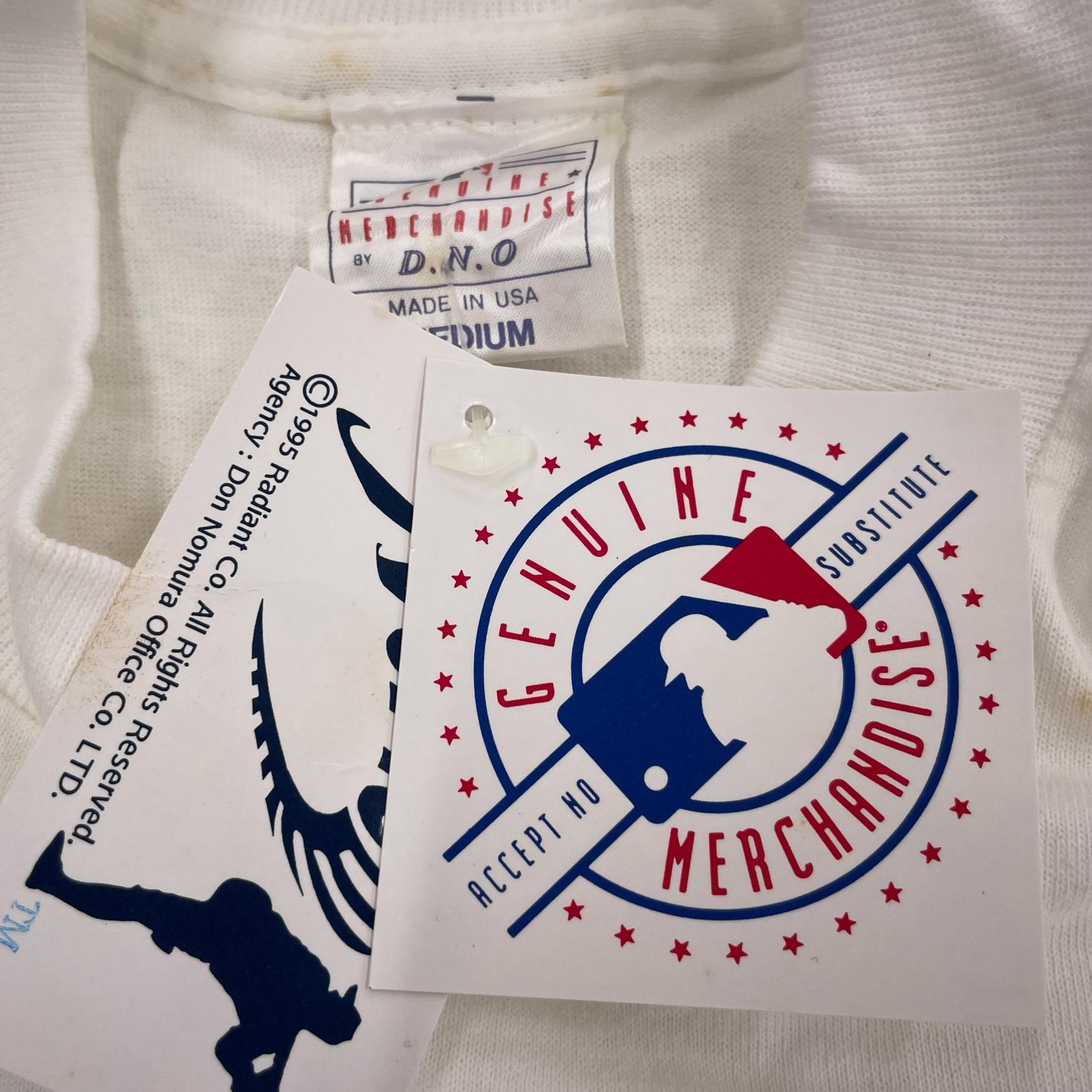 半袖Ｔシャツ 90s USA製 デッドストック 野茂英雄 プリントT 白 (L) M ホワイト