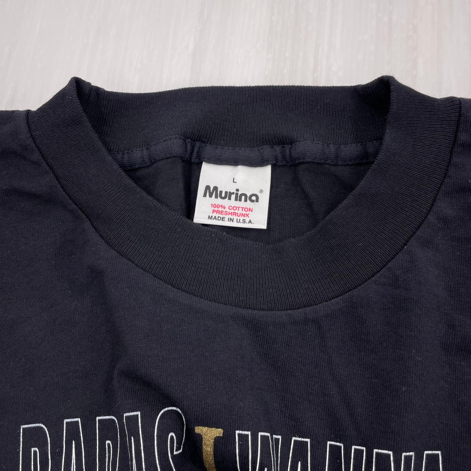 半袖Ｔシャツ 90s USA製 デニス・ロッドマン プリントT 黒 (L) L ブラック