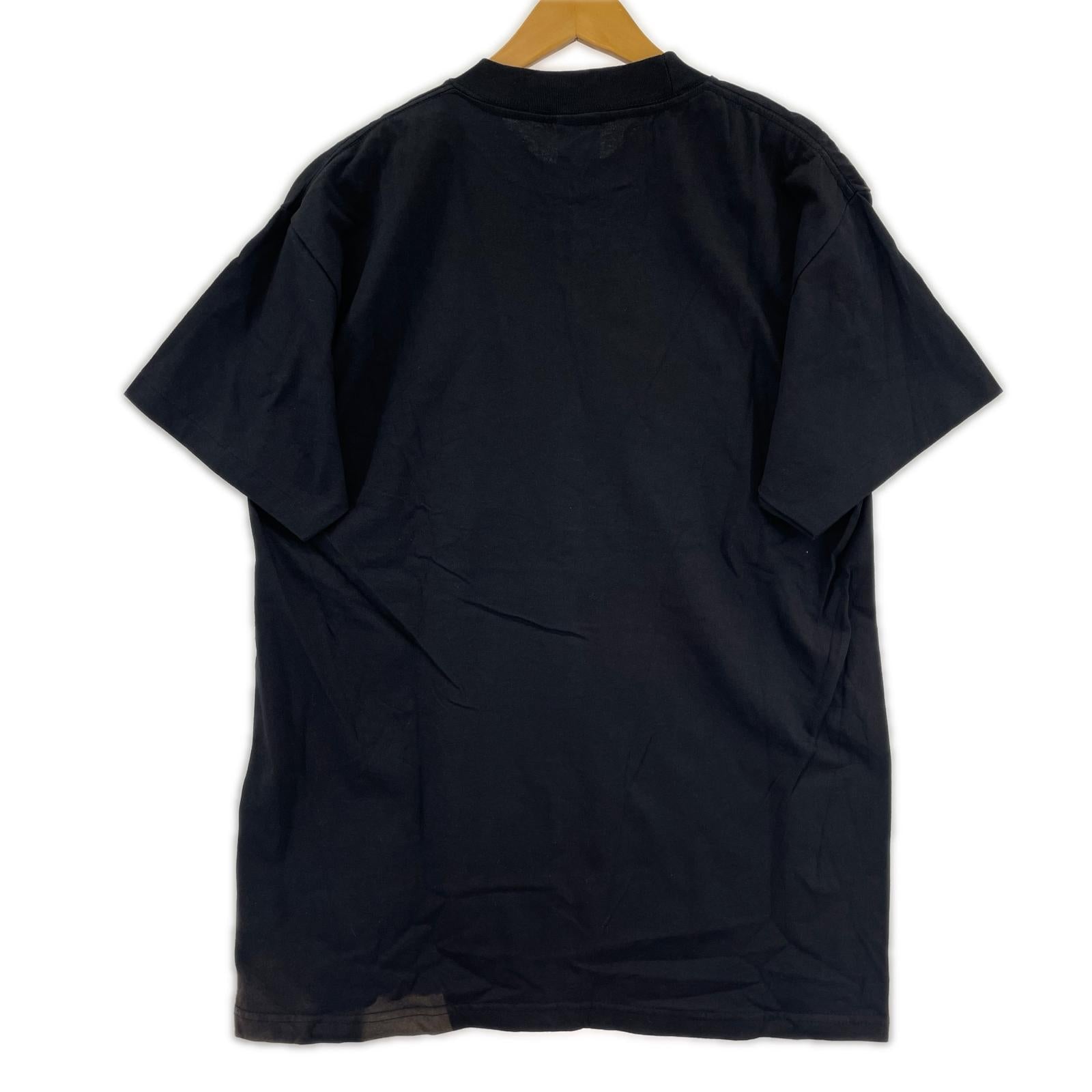半袖Ｔシャツ 90s USA製 デニス・ロッドマン プリントT 黒 (L) L ブラック