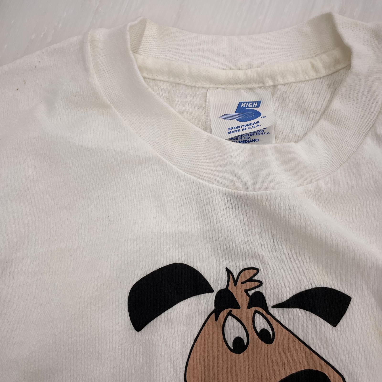 半袖Ｔシャツ 90s USA製ワールドカッププリントT hanesボディ 白 (M) M ホワイト