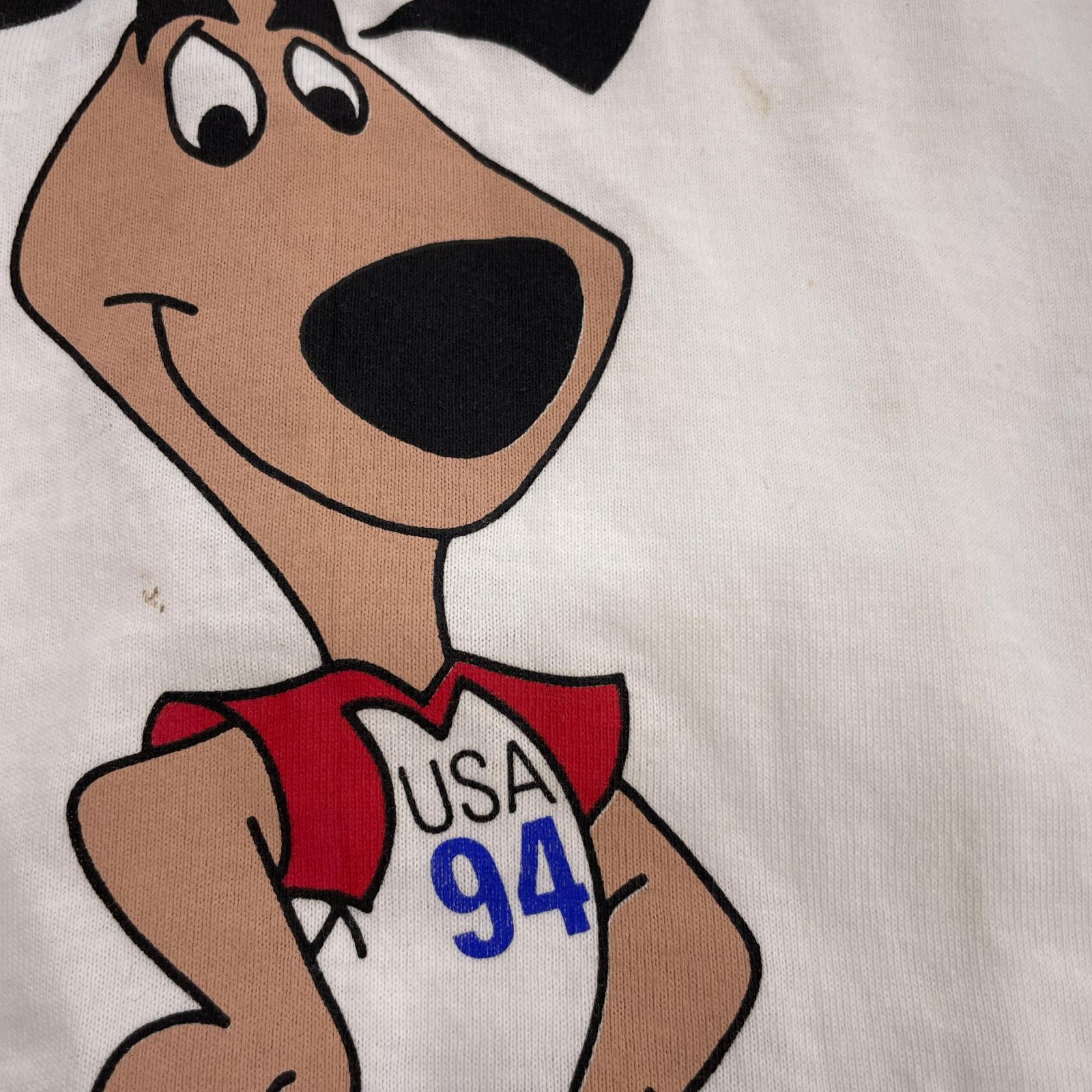 半袖Ｔシャツ 90s USA製ワールドカッププリントT hanesボディ 白 (M) M ホワイト
