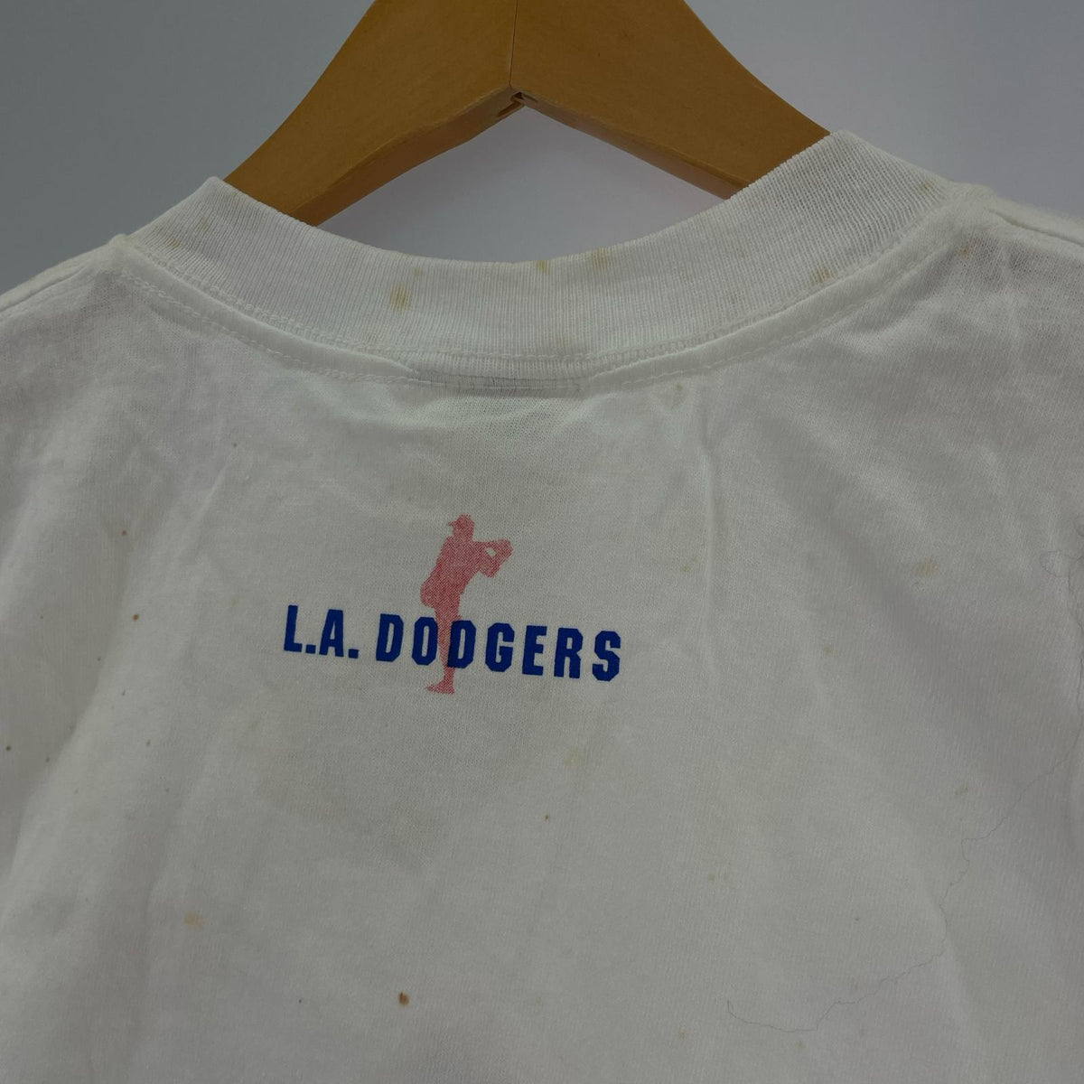 半袖Ｔシャツ 90s USA製 デッドストック 野茂英雄 プリントT 白 (L) M ホワイト