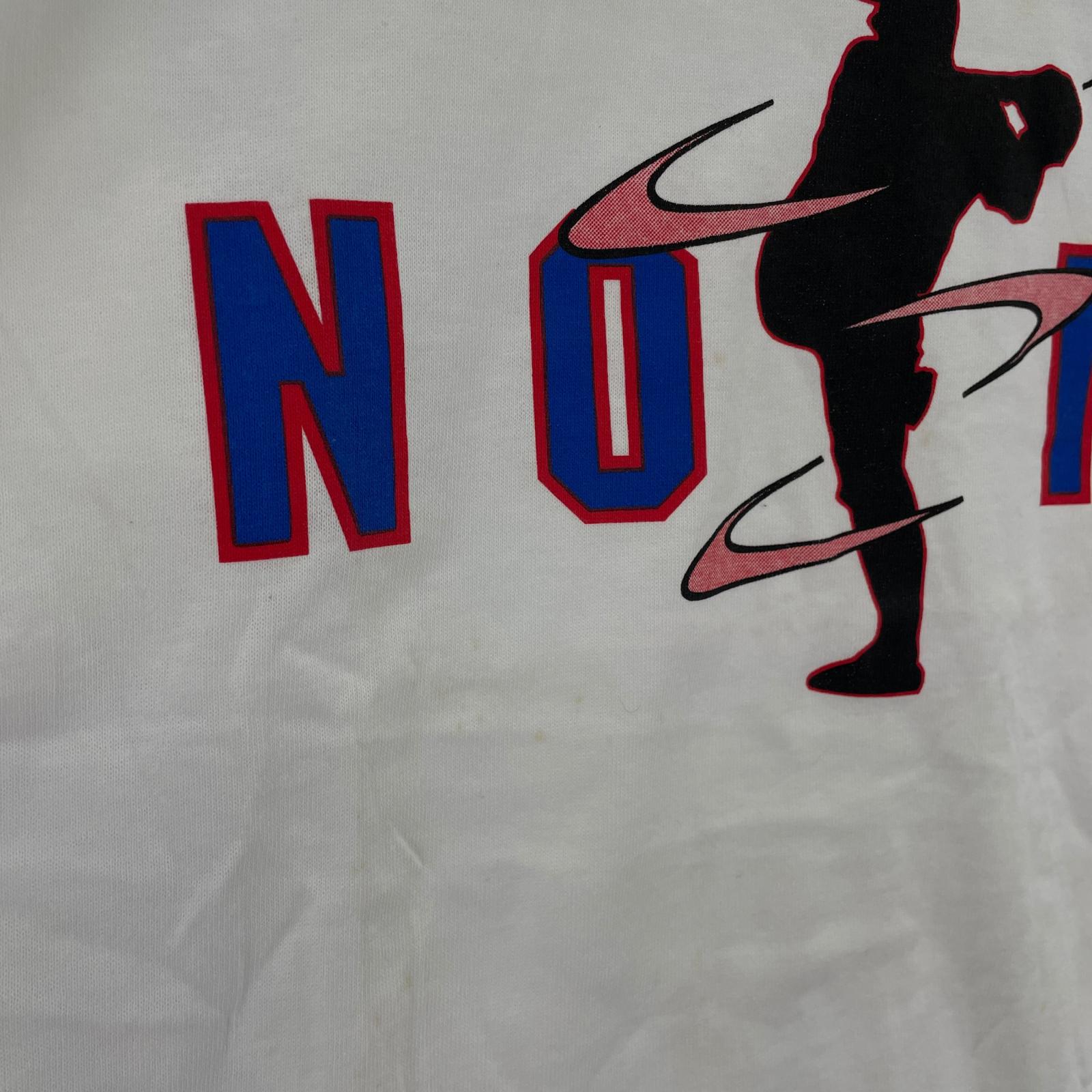 半袖Ｔシャツ 90s USA製 デッドストック 野茂英雄 プリントT 白 (L) M ホワイト