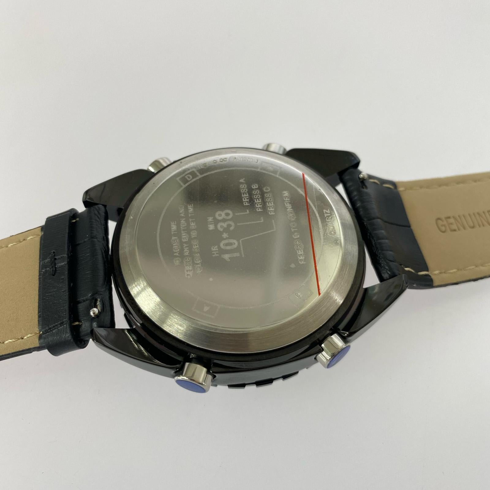 腕時計 MONTRE ROROI/G-31804/ドラムデジットウォッチ ブラック