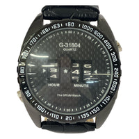 腕時計 MONTRE ROROI/G-31804/ドラムデジットウォッチ ブラック