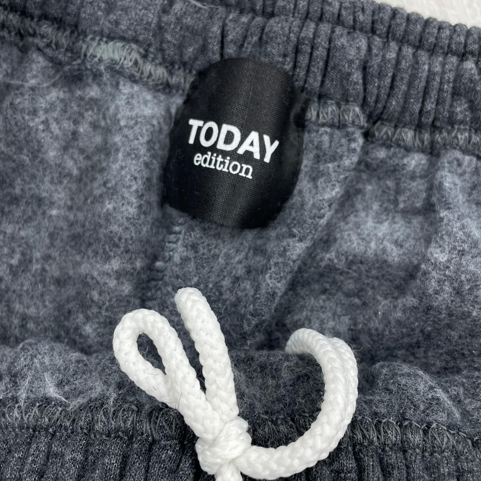 パンツ TODAY edition LOVE＆ 裏起毛スウェットパンツ　グレー　L L グレー