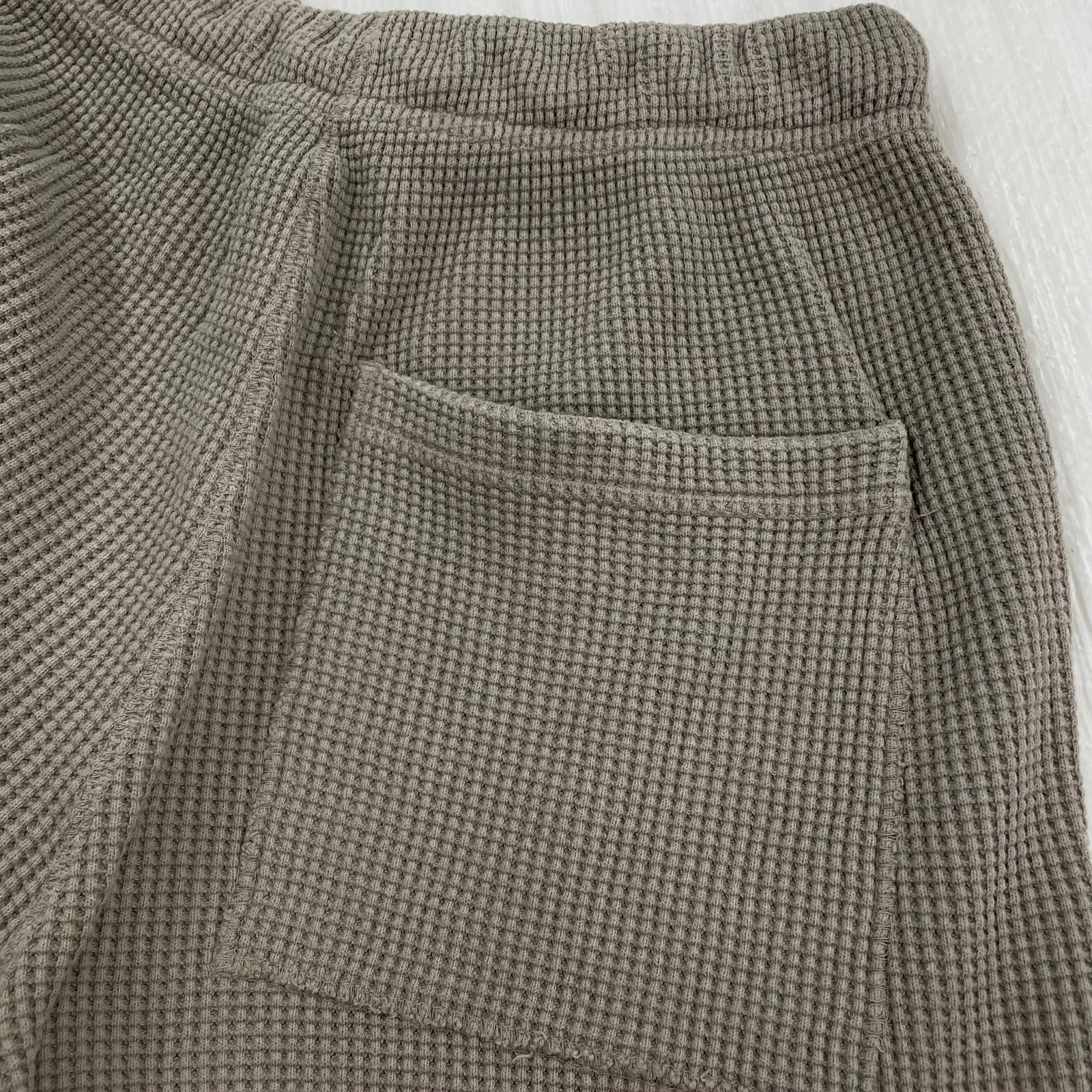 パンツ INNAT ワッフル ジョガーパンツ　1 1 ベージュ