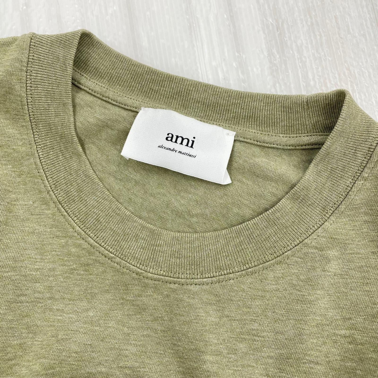 半袖Ｔシャツ 胸ロゴ刺繍 Tee カーキ　L L カーキ