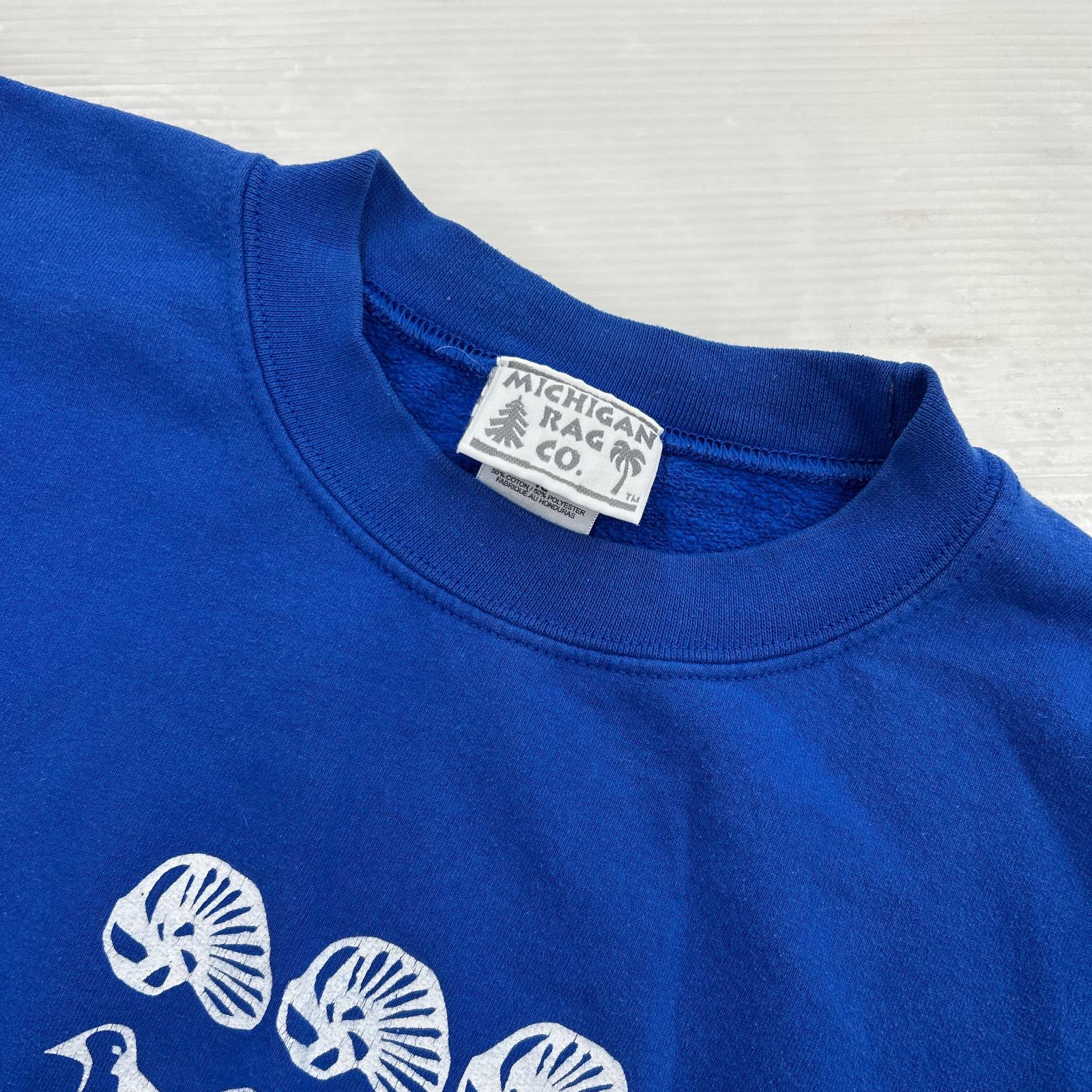 半袖Ｔシャツ michigan rag co スウェット 青 (XL)