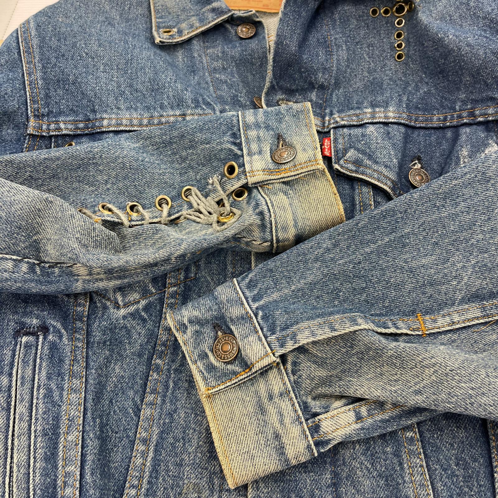 デニムジャケット 80s-90s USa製 71506 リメイク品 ブルー