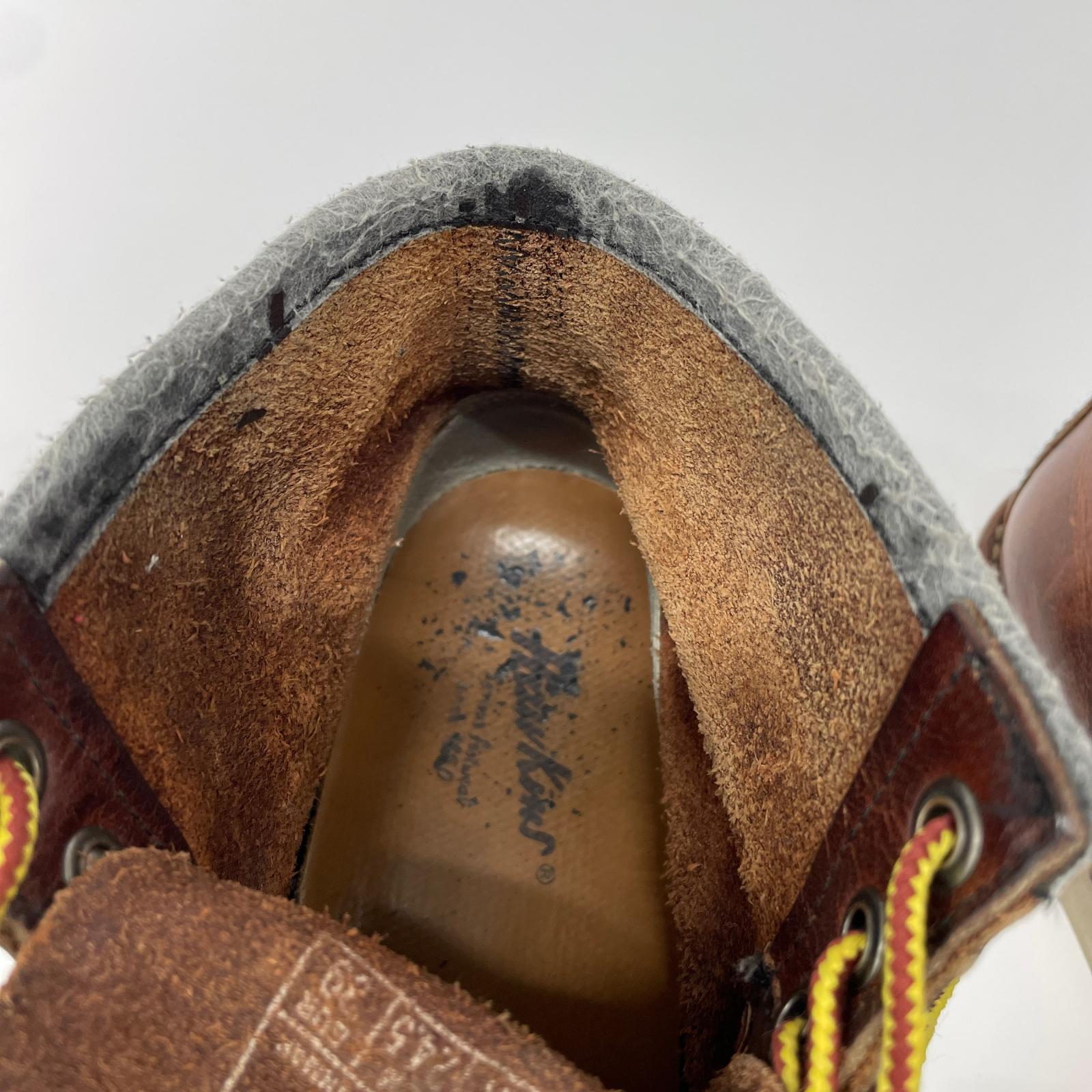 ブーツ hawkins モックトウ 茶 24.5cm (US6 1/2 UK6 EU39) ブラウン
