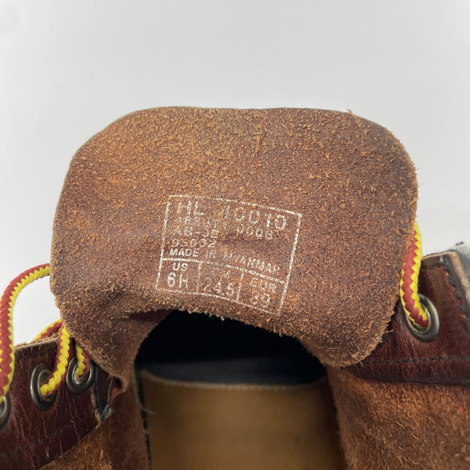 ブーツ hawkins モックトウ 茶 24.5cm (US6 1/2 UK6 EU39) ブラウン