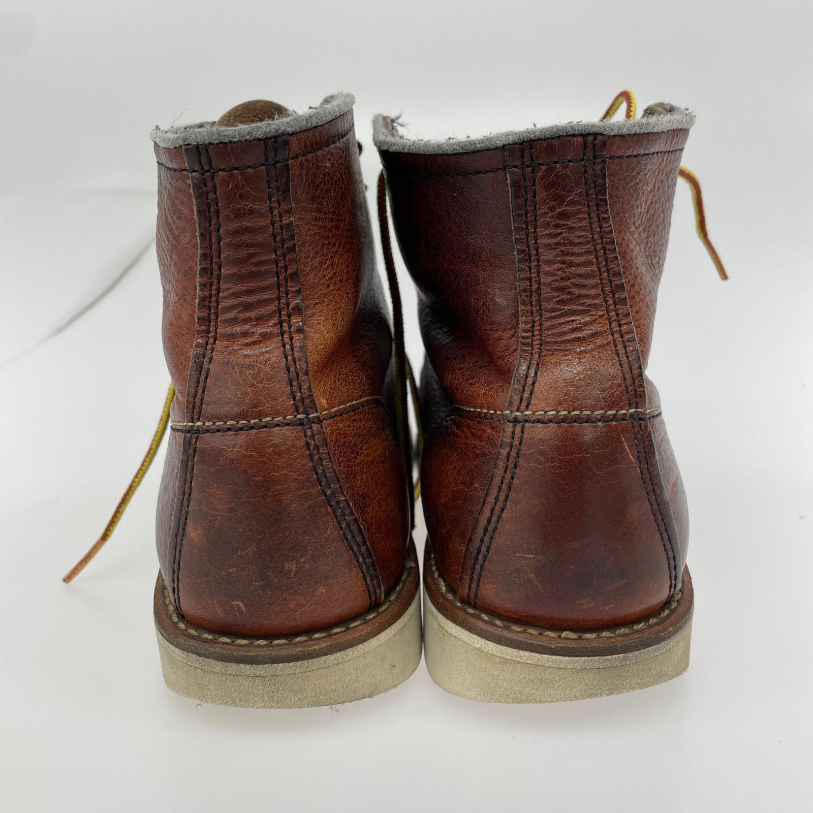 ブーツ hawkins モックトウ 茶 24.5cm (US6 1/2 UK6 EU39) ブラウン