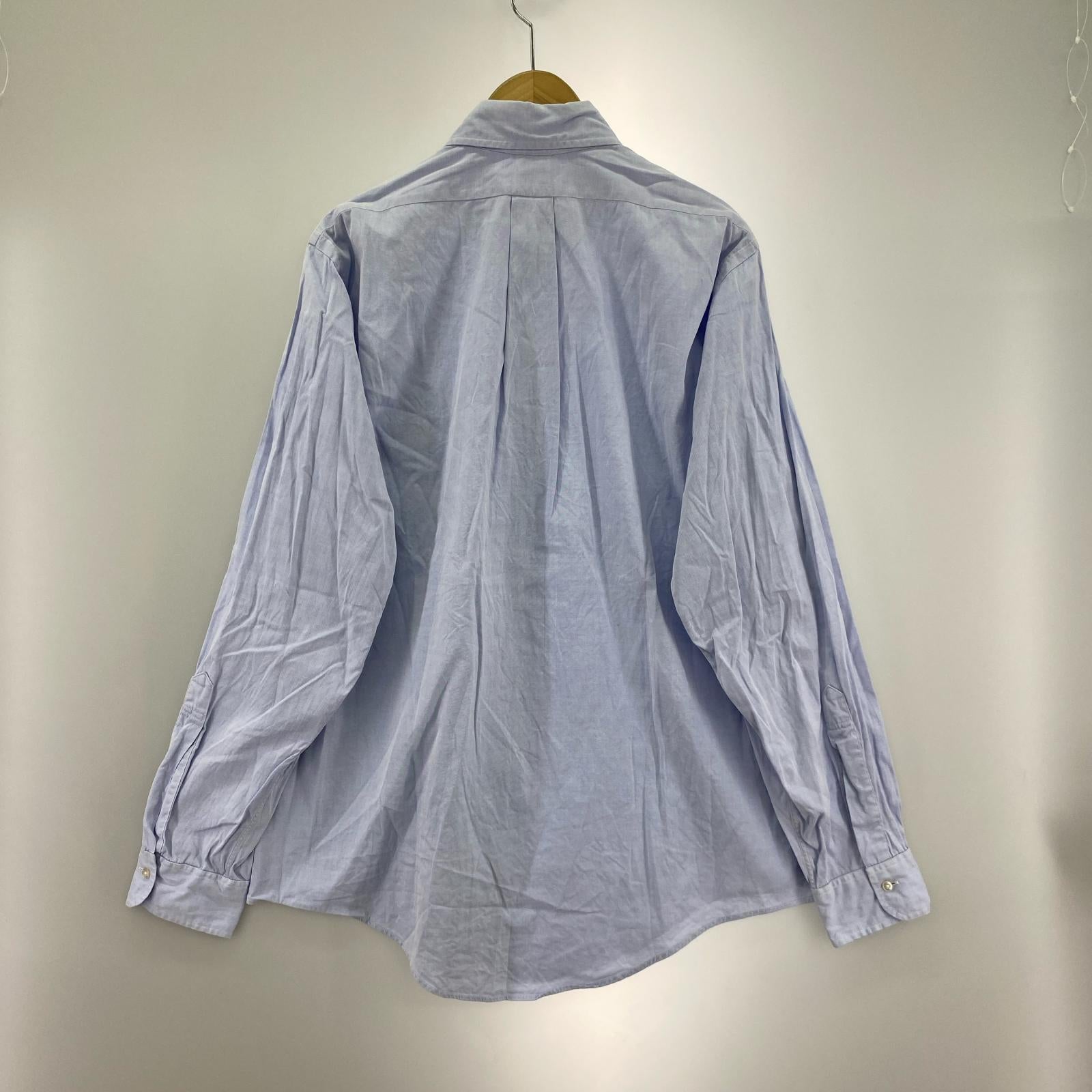 長袖シャツ USA製 80s~90s Makers BD SHIRT ライトブルー ブルー