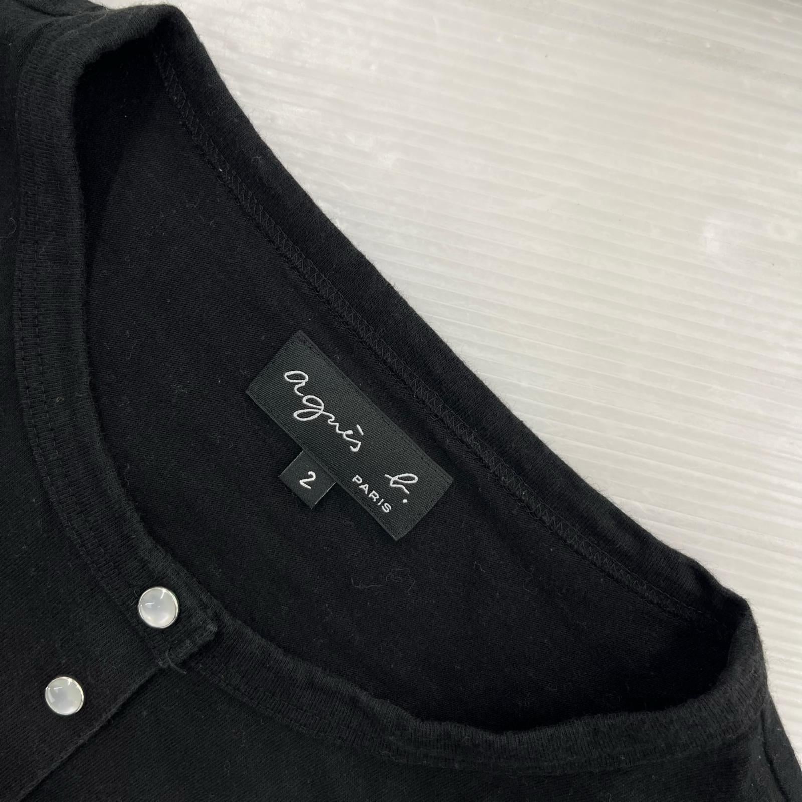 カーディガン ﾌﾟﾚｯｼｮﾝｶｰﾃﾞｨｶﾞﾝ BLK 2 ブラック