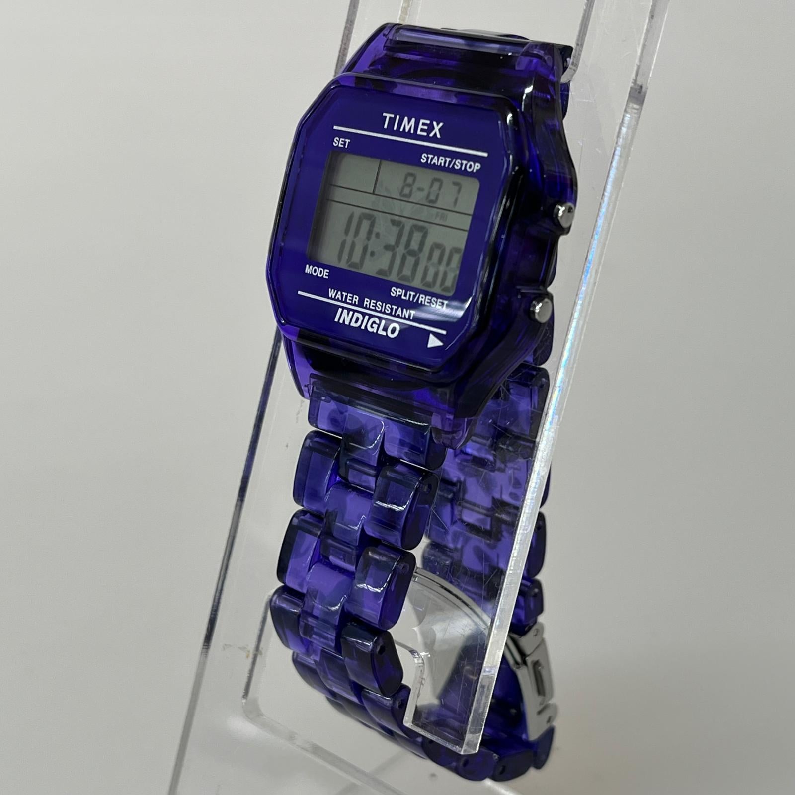 腕時計 BEAMS BOY TIMEX Classic Digital Purple パープル