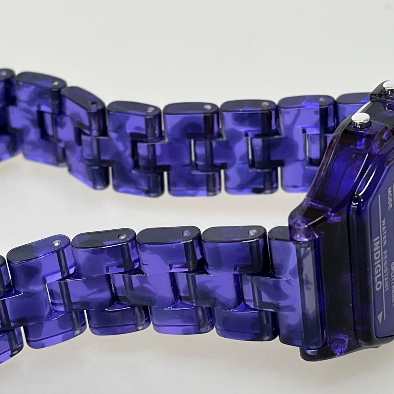 腕時計 BEAMS BOY TIMEX Classic Digital Purple パープル