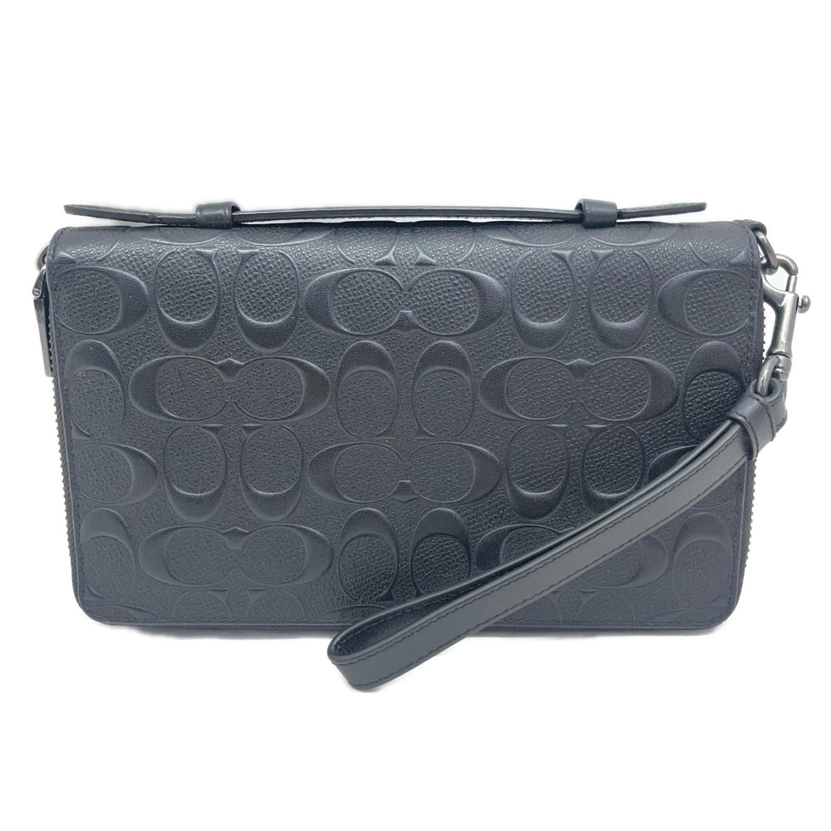 COACH ダブルジップ トラベルオーガナイザー ブラック